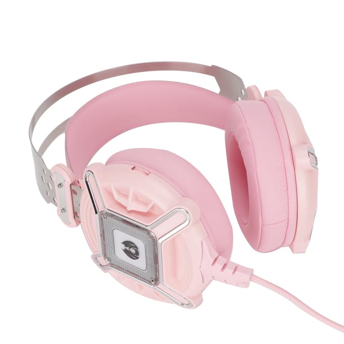 H9 Roze Gaming Headset 7.1 Virtuele Surround Verstelbare Ruisonderdrukking E-Sports Hoofdtelefoon voor Game