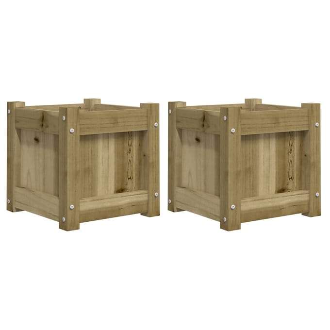 vidaXL - Plantenbakken - 2 - st - cm - geïmpregneerd - hout