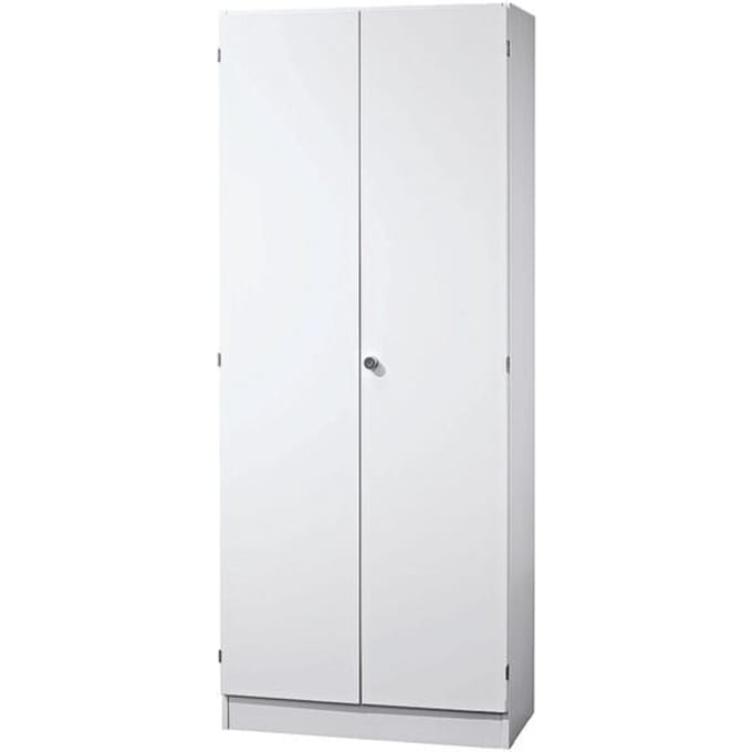 Archiefkast, 5 ordnerhoogten, afsluitbaar, B 800 x D 420 x H 2004 mm, wit/wit