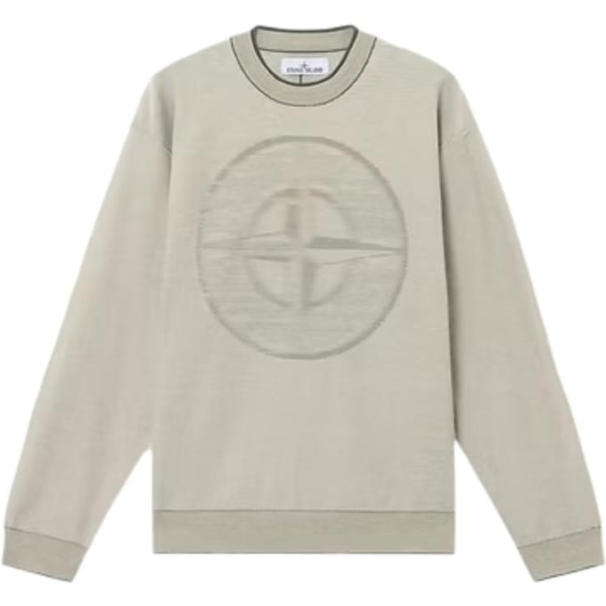 Sweatshirt à col rond ample à manches longues Stone Island Homme sweatshirt Kaki K1S155100014S00A7-V0059 M gray