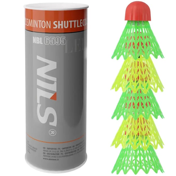 Nylon badminton shuttles met LED NILS Extreme NBL6595 (x5)