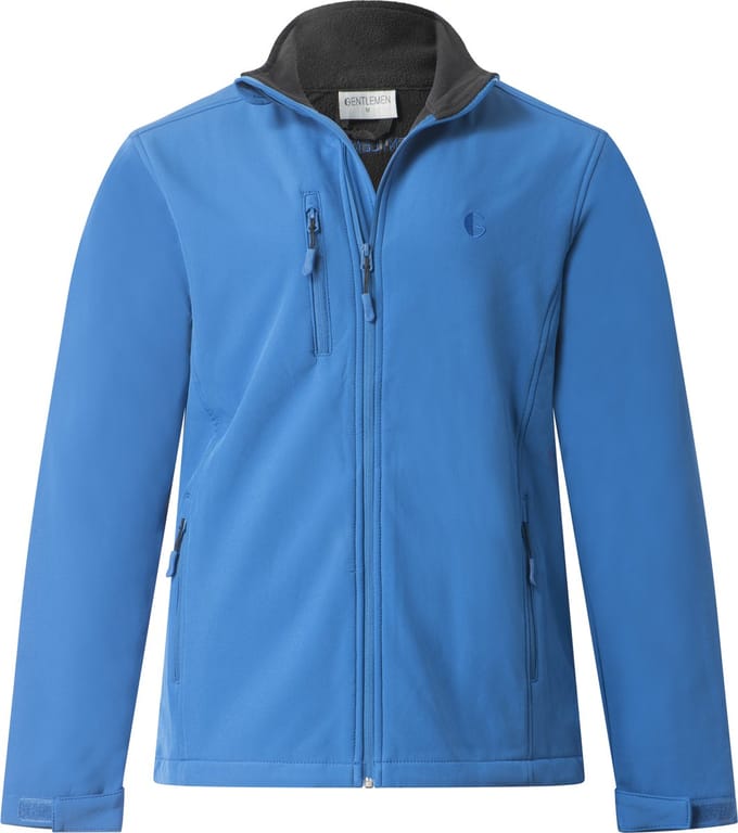 Gentlemen - heren softshell jasje - winddicht - waterafstotend - blauw - maat M