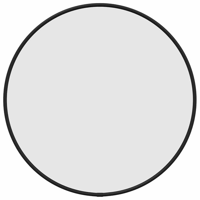 vidaXL - Wandspiegel - rond - Ø40 - cm - zwart