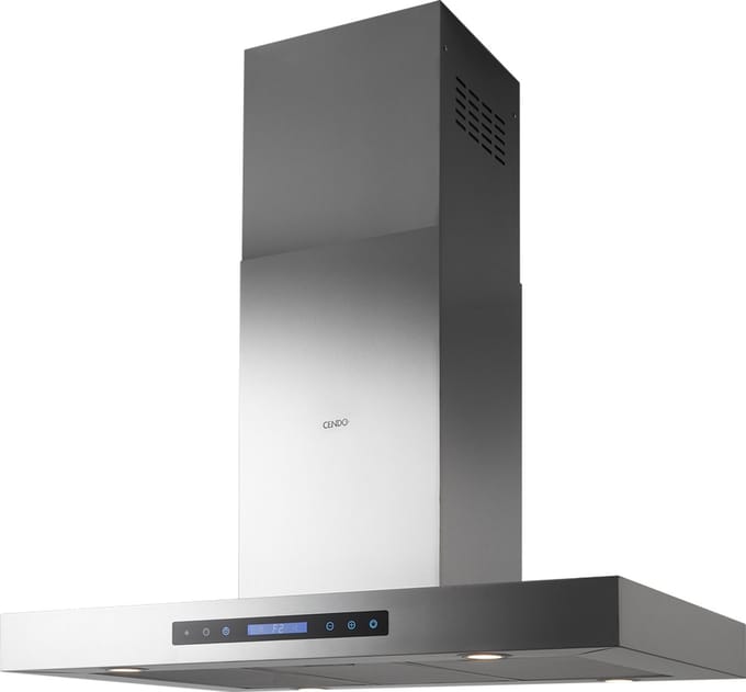 CENDO KR61EPDI - Eiland Afzuigkap - 90 cm - RVS - 850 m³/h - A+ - Fluisterstil