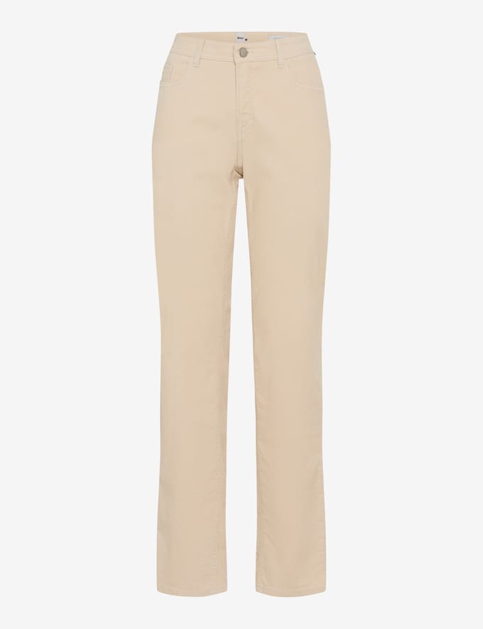 Brax Dames Jeans  Style CAROLA DARK ECRU, crèmewit, maat 34