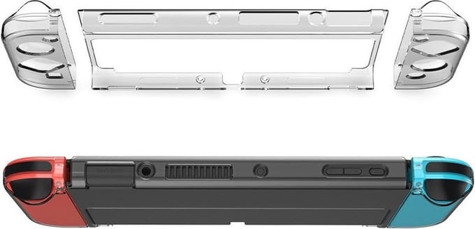 Go Go Gadget - Nintendo Switch Beschermhoes \- Joy Con Transparant Protector \- Case