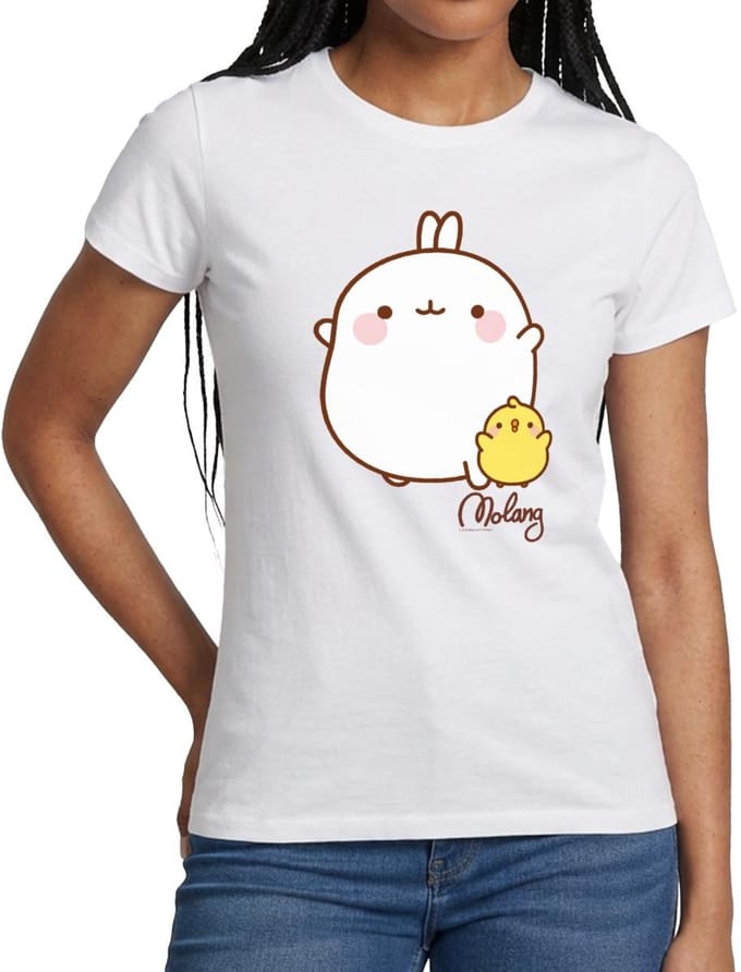 Molang Piu Piu Vrienden T-Shirt Dames