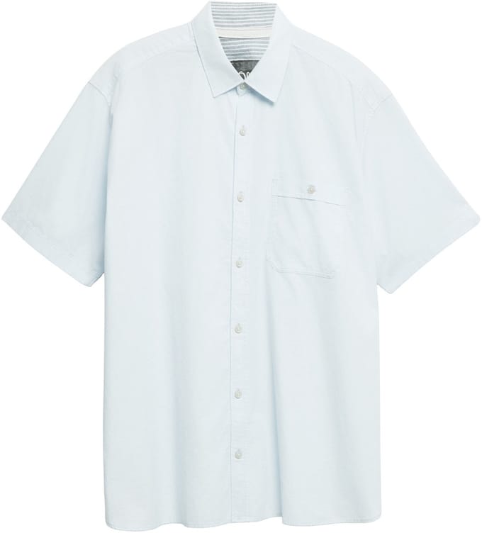 s.Oliver - male - Regular fit: fijn gestructureerd shirt met korte mouwen