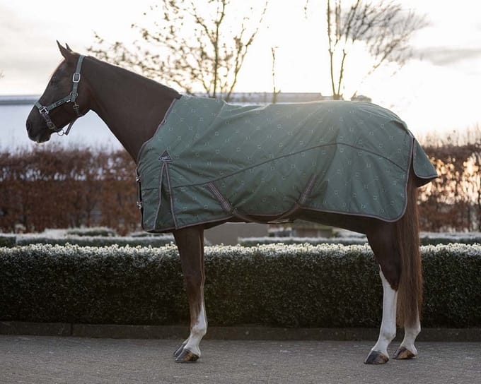 QHP Regendeken Turnout met Fleece Collection - maat 165/215 - stirrup