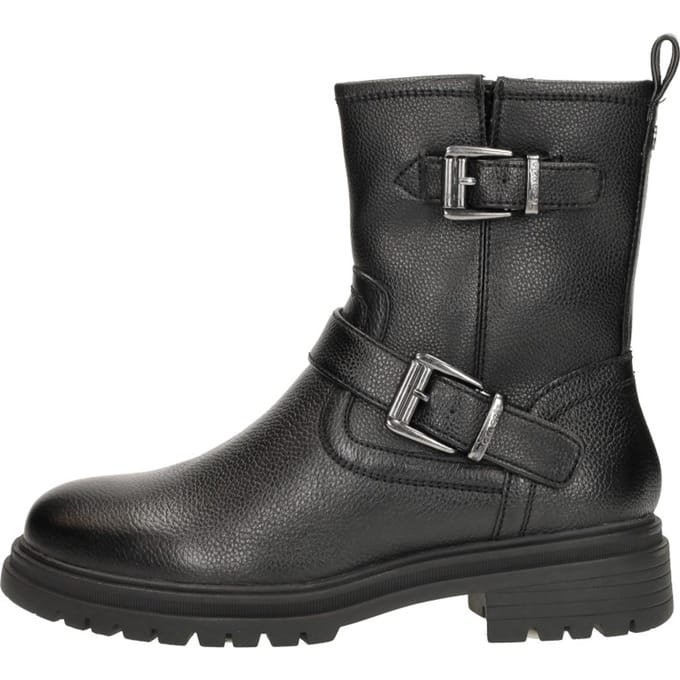 Leren boots met doornsluiting