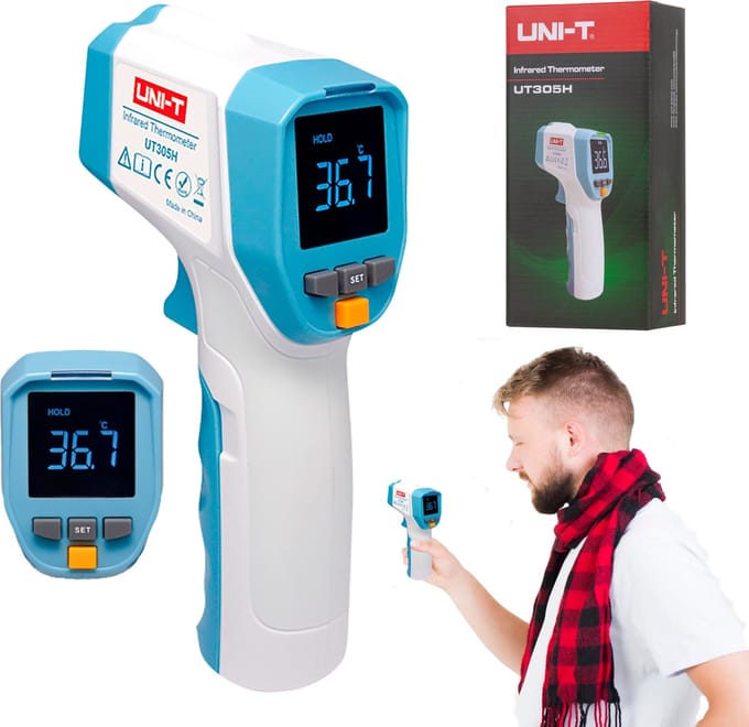 UNI-T UT305H - Thermometer - Contactloos - Infrarood - LED Display