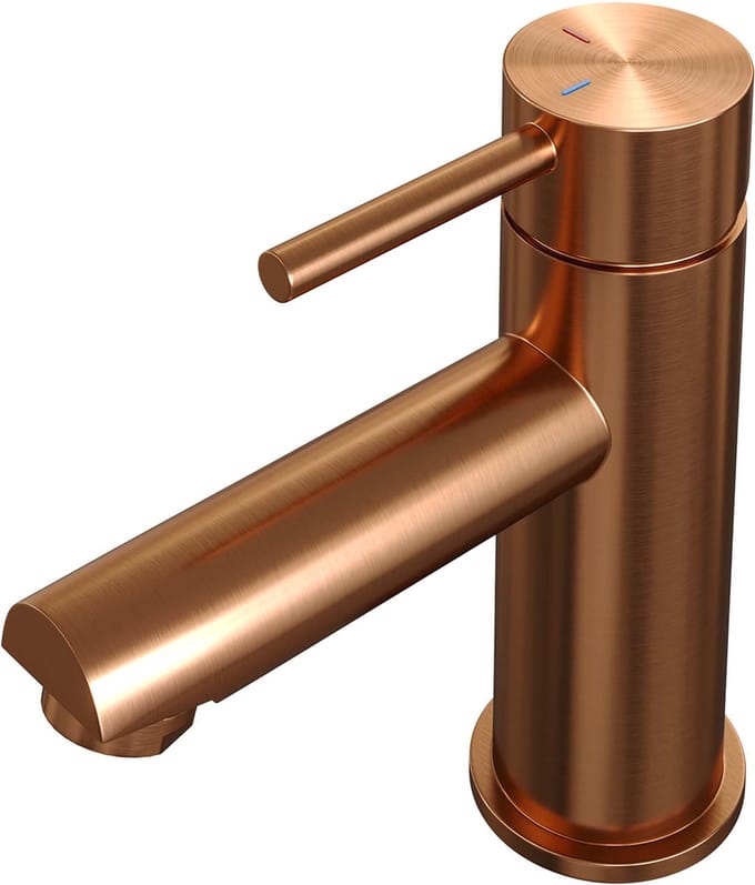 Brauer Copper Edition Wastafelmengkraan opbouw - laag - model a - PVD - geborsteld koper