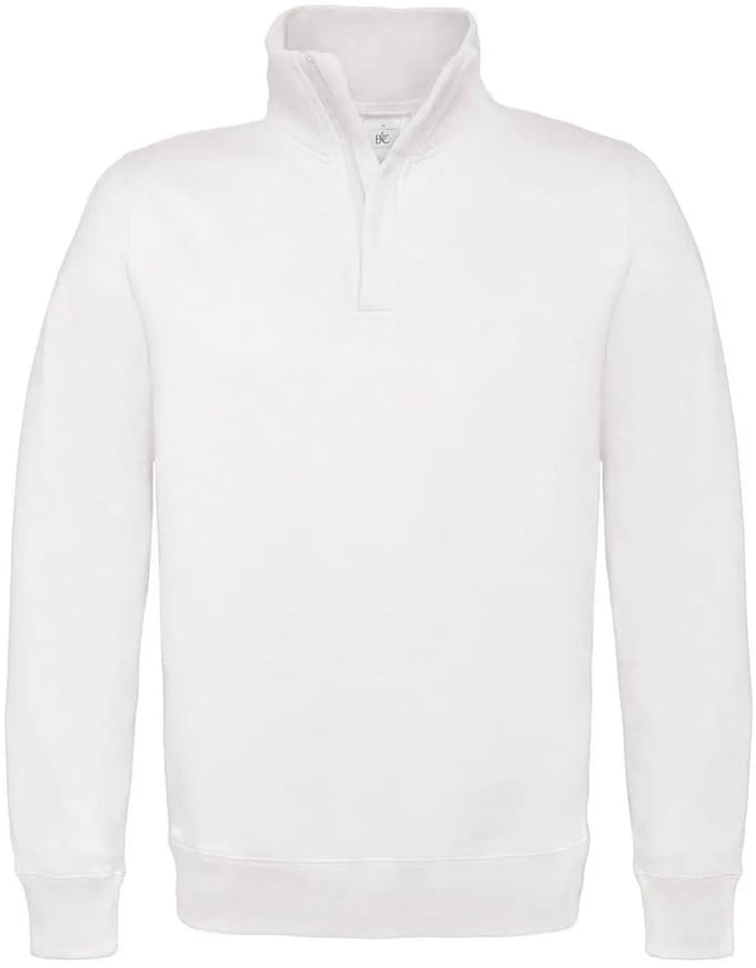 Katoenen sweatshirt met 1/4 rits B&C ID.004