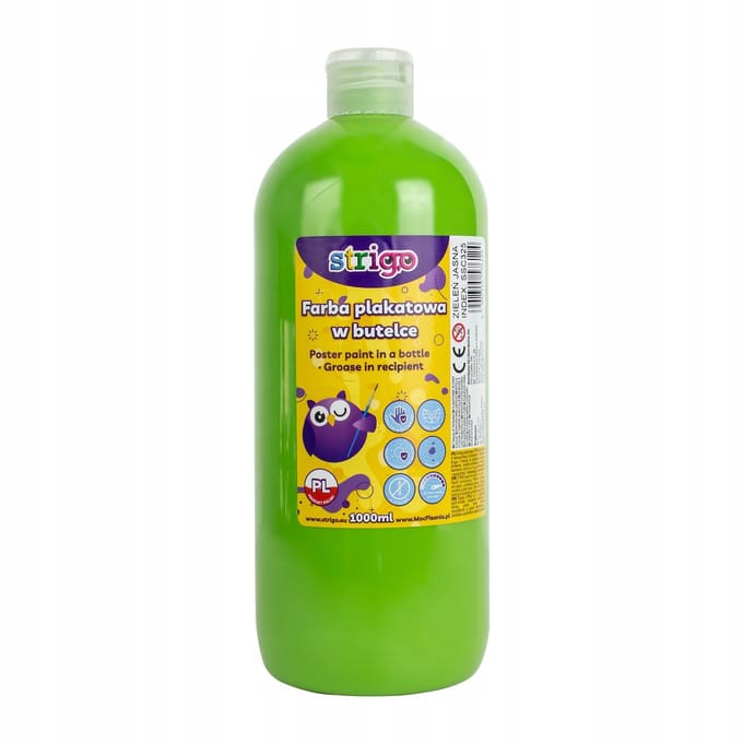Strigo Plakkaatverf 1000ml Lichtgroen - Levendige Kleuren