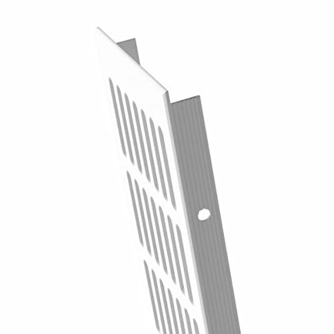 Ventilatierooster Aluminium Gep Poedercoat Wit 100mm Breed voor Verwarming en Ventilatie