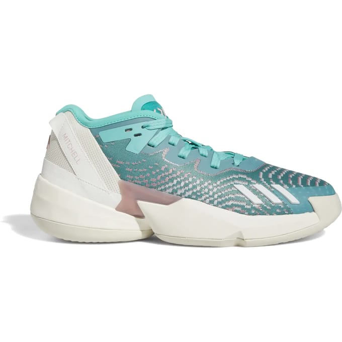D.o.n.-basketbalschoen voor heren Uitgave 4 Semi Mint Rush/wonder Mauve/gebroken wit