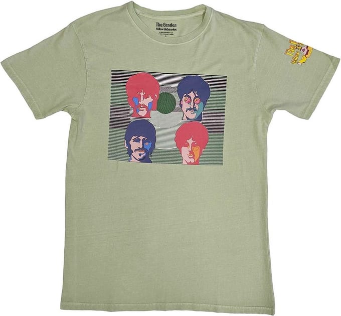 The Beatles - Yellow Submarine Magic Piano Heren T-shirt - M - Groen