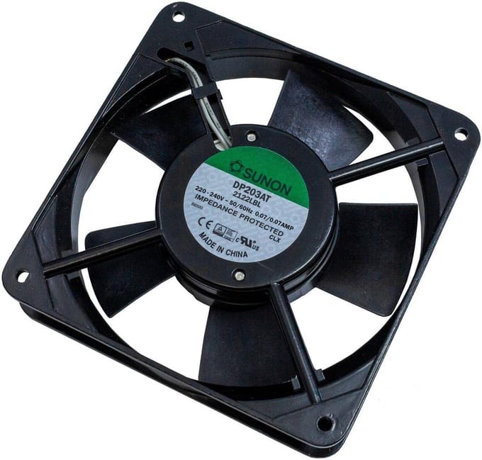 120mm 230V AC axiale ventilator 79,8m³/h 1700U/min 14W