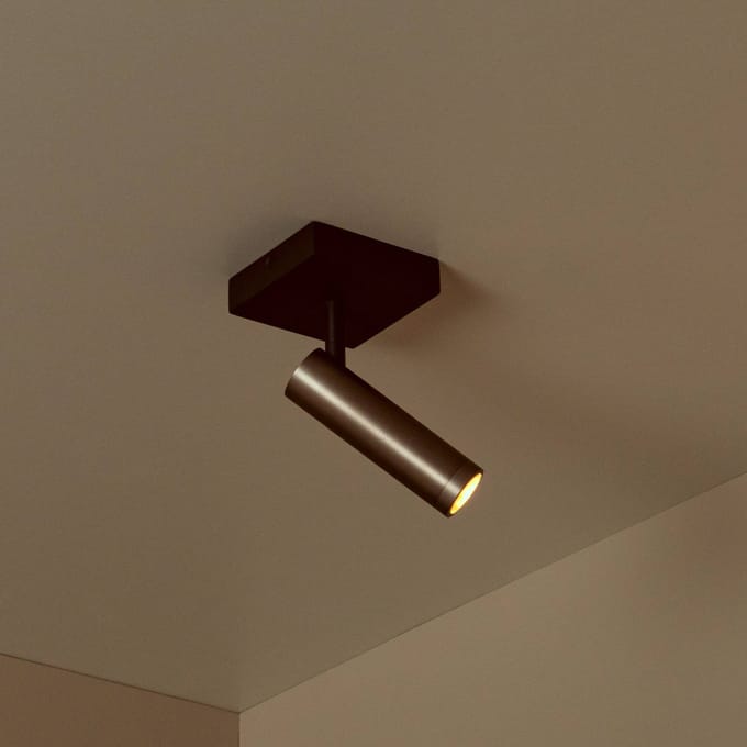 Lucide GRADO - Plafondspot (Plafondlamp) - 1xGU10 (MR11) - Grijs ijzer