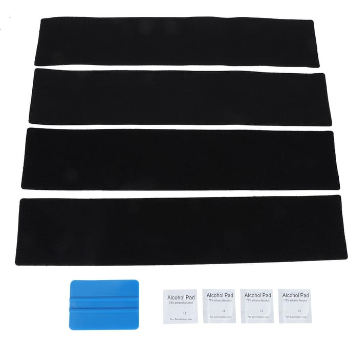 3.9in Klittenband Sterke Hechting Fixeerstickers voor Auto Kentekenplaat Posters black