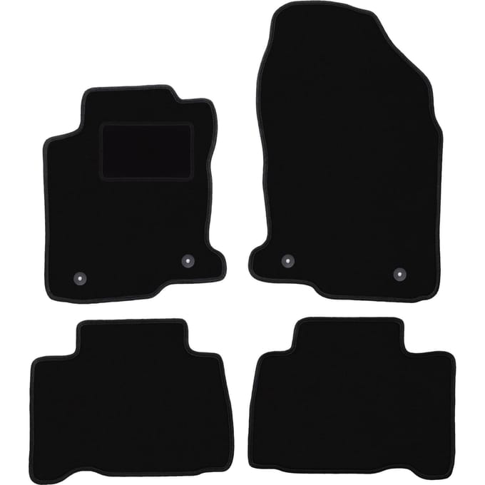 Zwarte velours vloermatten voor: Lexus NX 200T crossover (2014-)