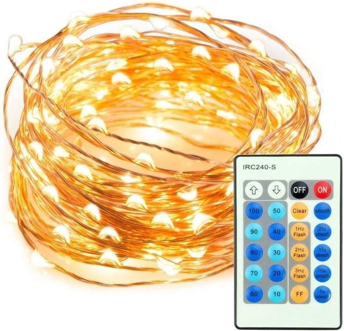LEDmaxx 20 meter koperkabel met 200 leds incl. afstandsbediening
