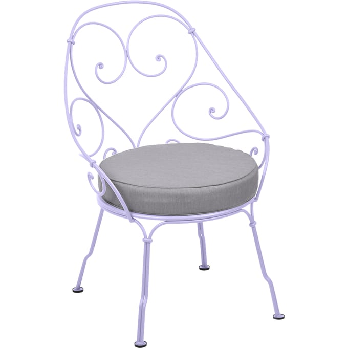 Fermob 1900 Fauteuil Cabriolet - D1 Marshmallow - flanelgrijs