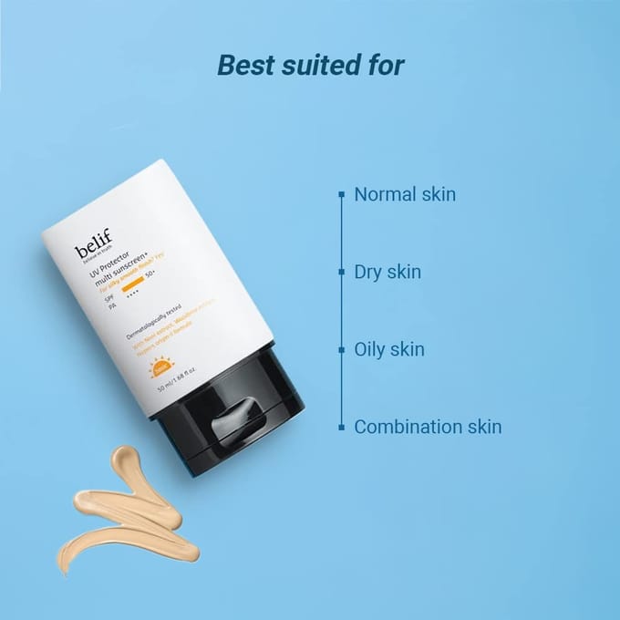 [belif] UV Protector multi sunscreen+ 50ml white
