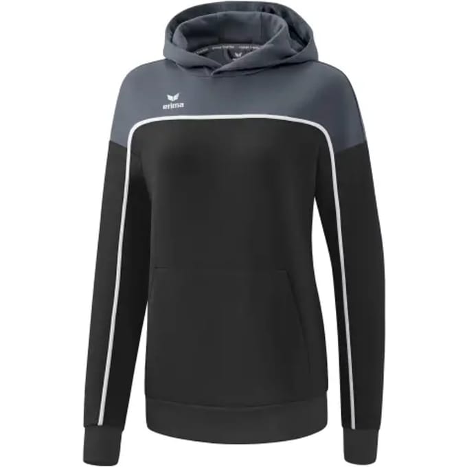 Erima Change Sweatshirt Met Capuchon Dames - Wit / Slate Grey / Zwart | Maat: 44