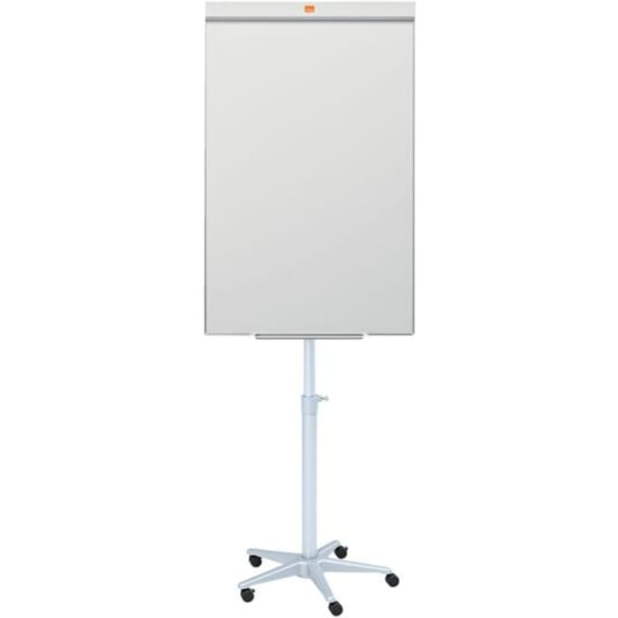 Nobo Impression Pro Stalen Mobiele Flipover - In Hoogte Verstelbaar - Inclusief Marker - Wit