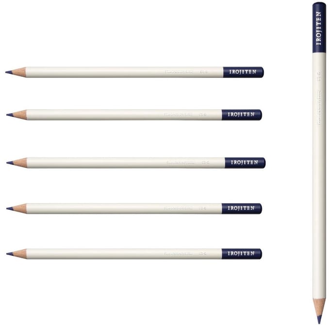 Tombow Irojiten - Kleurpotlood - DL8 - Hydrangea blue - Donkerblauw - 6 Stuks