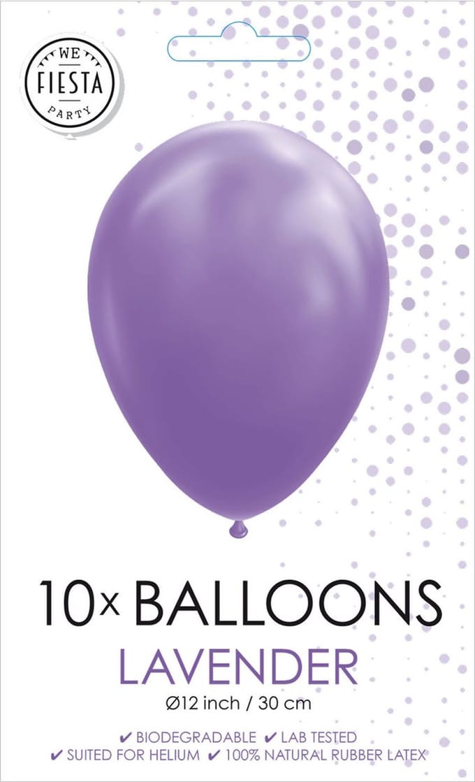 Globos Balloons Lavender 30cm 10 pcs.