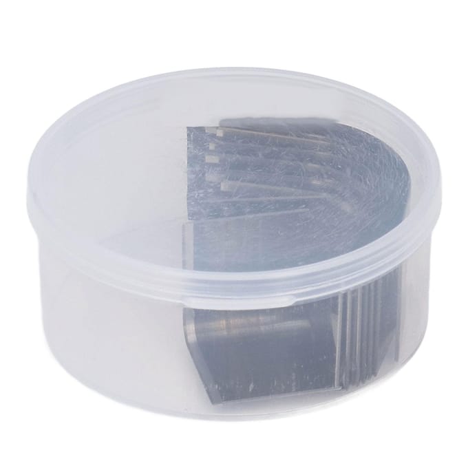 10 Pièces Coupe Cuir Poinçon Forme Coupe Bord Outil d'Artisanat Kit pour Carton Caoutchouc white
