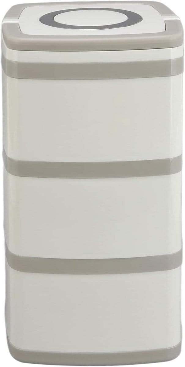 Thermos Lunchbox - Bento Container - Warme Maaltijden - Verzegeld RVS - 2.7L Capaciteit - Abrikoos Wit