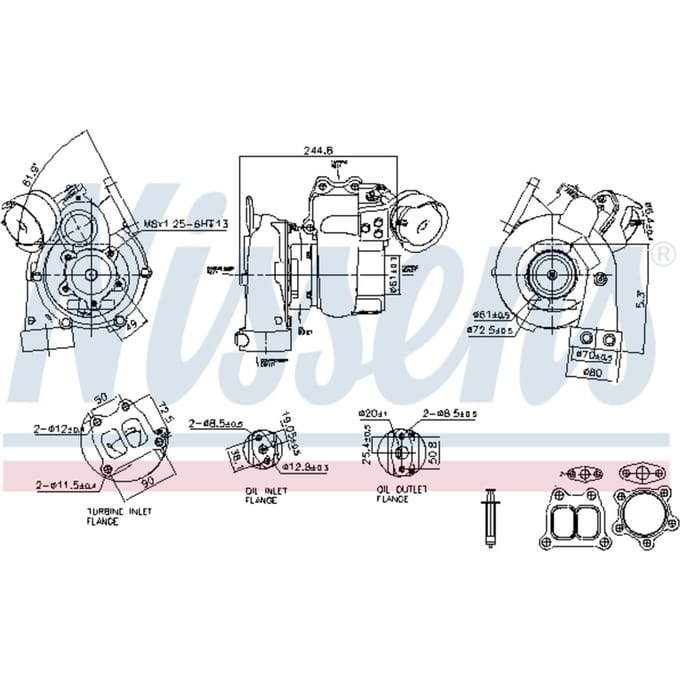Supercharger, drukvulling NISSENS 93601