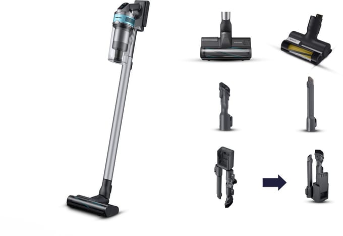 Samsung Jet 75E - 200W - Steelstofzuiger - met Pet Tool - VS20B75AGR1