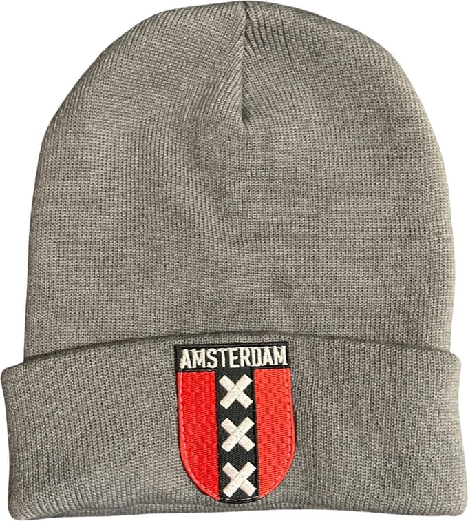 Hoogstaande Kwaliteit Muts / Beanie | One Size | Grijs Amsterdam XXX