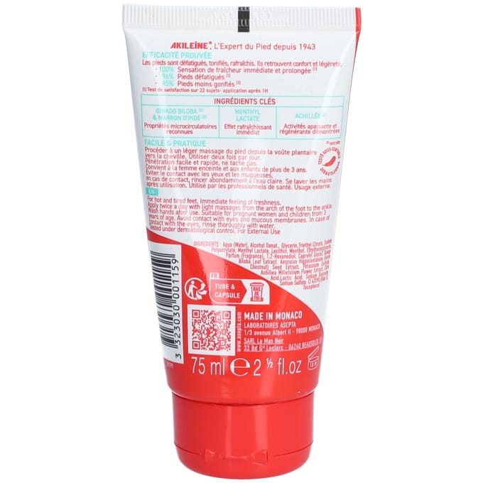 Akileine Intense Freshness Gel 50ML