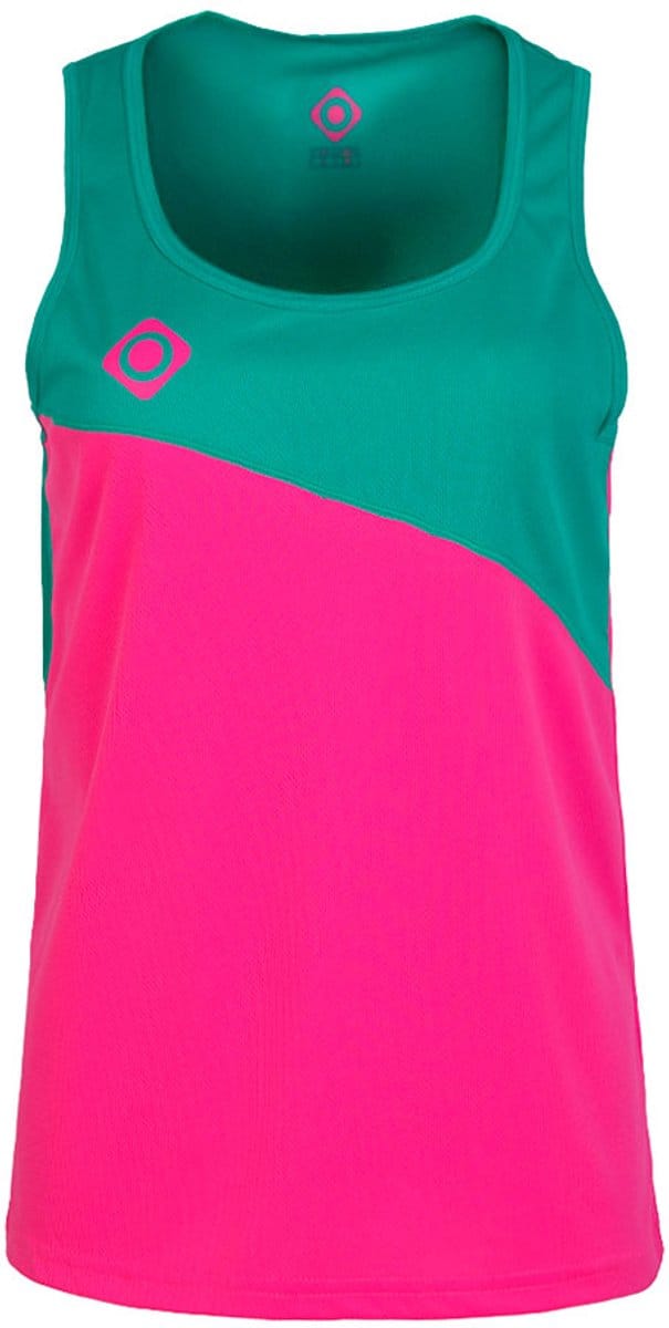 Izas Saldon V2 Mouwloos T-shirt Groen,Roze XS Vrouw