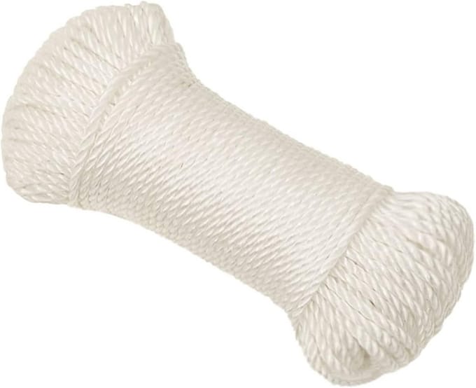 Sterk Wit Polypropyleen Touw 8mm x 50m - Werklijn voor Boot, Tuin en Algemeen Gebruik