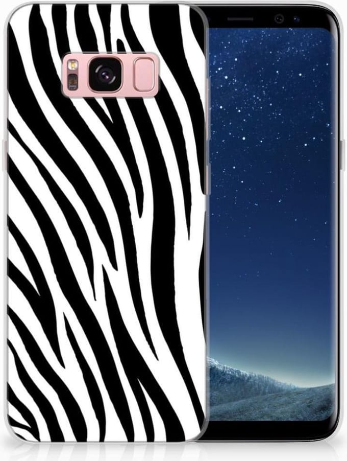 Samsung Galaxy S8 TPU Hoesje Zebra