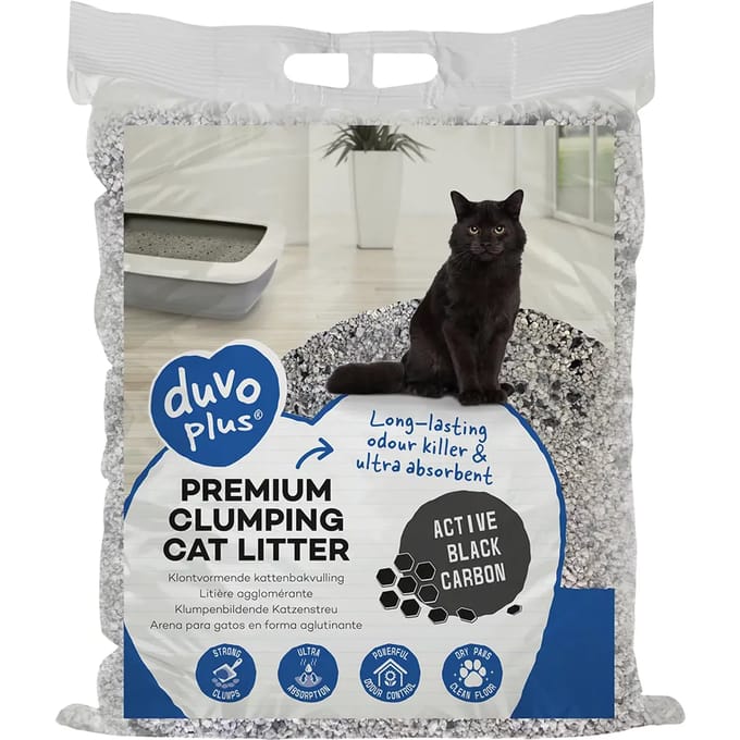 Duvoplus - Kattenbakvulling - Kat - Kattenbakvulling White Sensitive Black Carbon 12kg - 1st