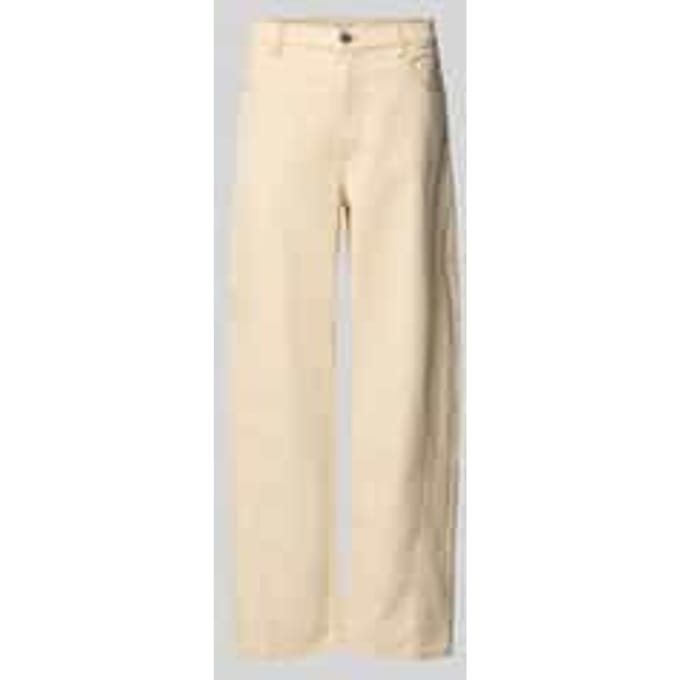 straight fit jeans met siernaden