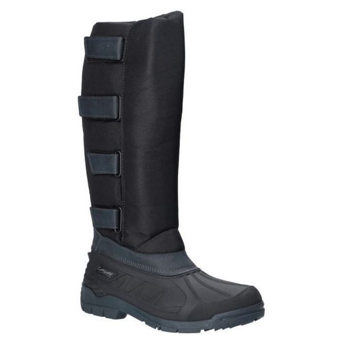Cotswold Dames/dames Kemble Knee High Wellington Boots (Zwart)