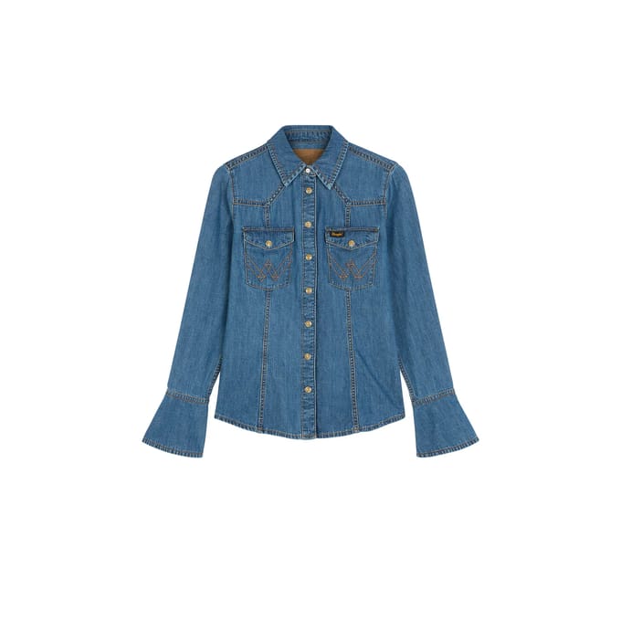 Dameshemd Wrangler Super Western