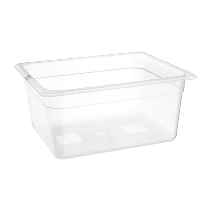 Nisbets Essentials polypropyleen 1/2 gastronorm bak zonder deksel 15cm