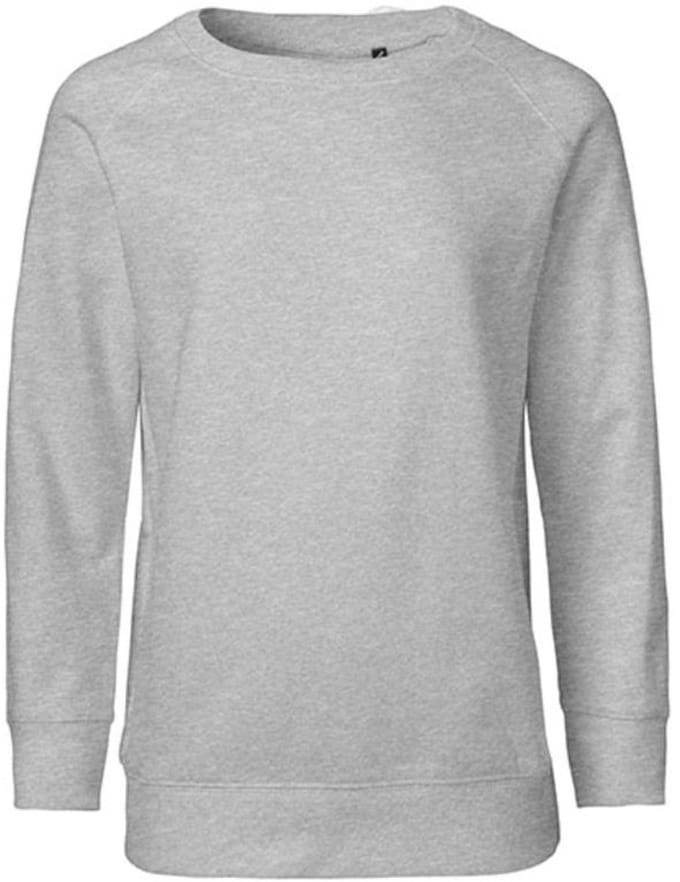 Neutral - Classic Kinder Sweater - Sport Grey - 100% Biologisch Katoen maat 140/146