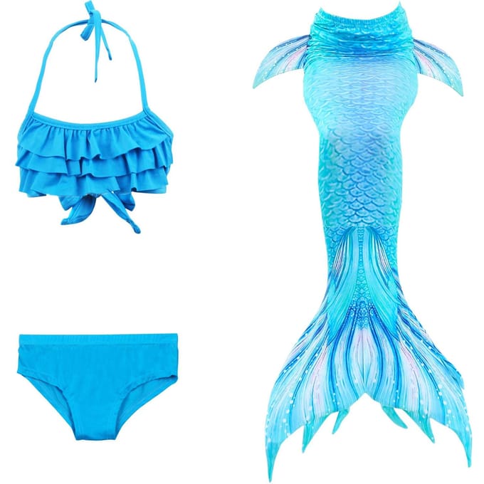 Costume de sirène et maillot de bain MASTER Diana - 130 cm blue