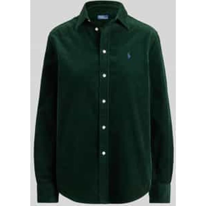 regular fit overhemdblouse van puur katoen