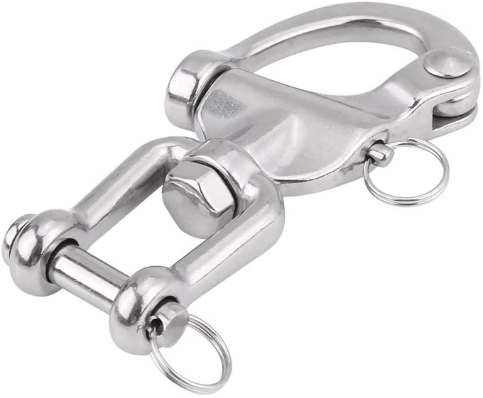 Swivel Bracket - Haringhaak - 12.8 cm - Zeilboot - Duurzaam en Sterk - Geschikt voor Spinnaker